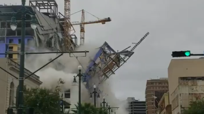 At Least One Dead After Hotel Partially Collapses In New Orleans