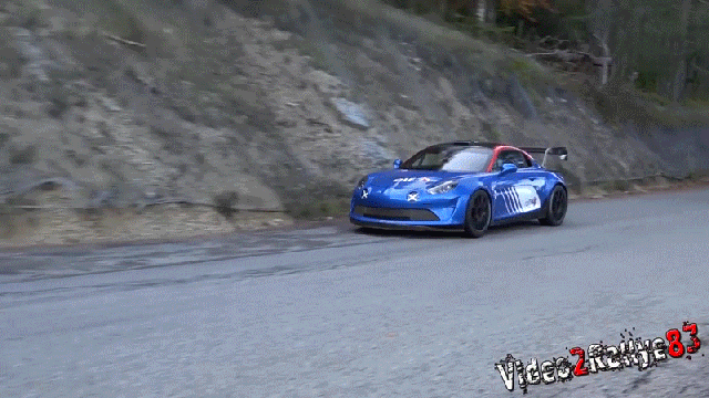 Here Is The Sideways Alpine Rally Car That Shoots Fire