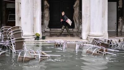 Venice Under A State Of Emergency As Historic High Tide Floods City