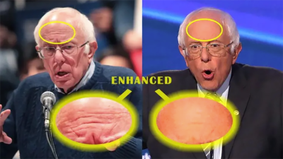 Bernie’s Forehead Conspiracy: It’s Just Lamps, You Dumb Fucks