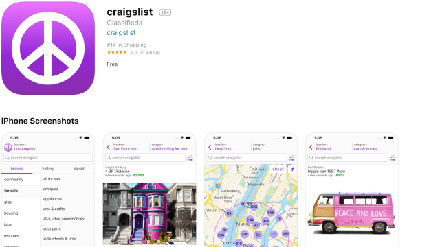 Craigslist Finally Gets An Official App
