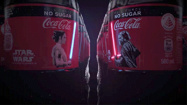 Coca-Cola’s Glowing Lightsaber Bottles Are The First Flexible OLED Tech I’m Willing To Pay For