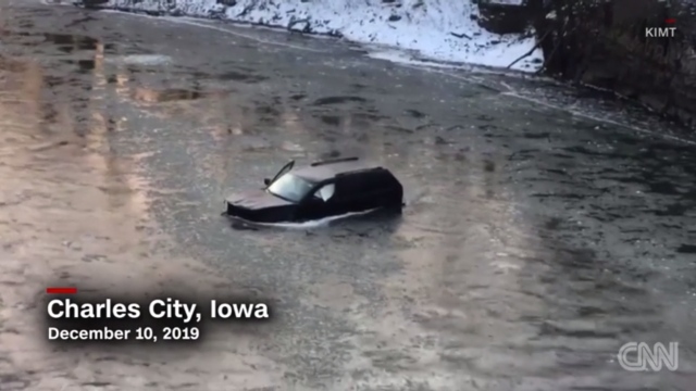Man Trapped In Car In Icy River Saved By Yelling, ‘Siri, Call 911’