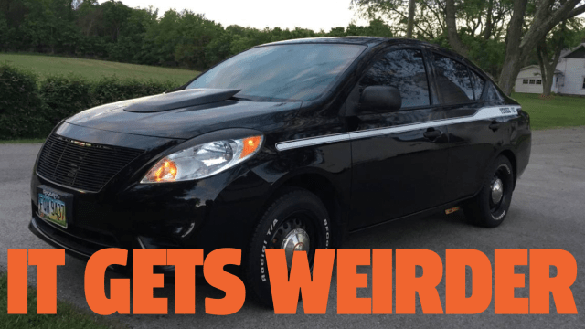 This Hilarious Customised Nissan Versa Has A Ridiculous Mod I’ve Never Seen Before