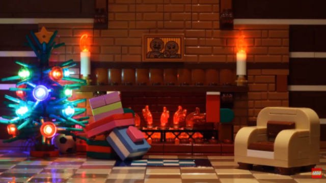 Lego Gets On The Fireplace Video Bandwagon For Christmas