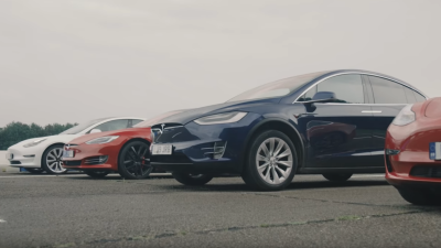 Here’s How Every Tesla Performs In A Drag Race Against Each Other
