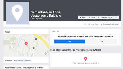 ‘The First Thing That Comes Up On Google’: The Nightmare Of Facebook Listing Your Butthole As A Place