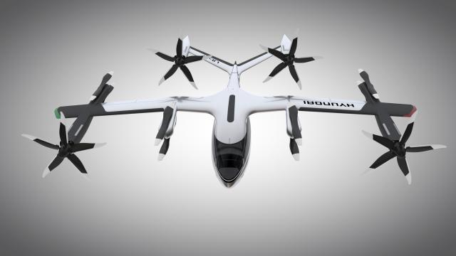 Uber And Hyundai Created A Flying Electric Taxi (That Kinda Looks Like A 1940s Bomber)