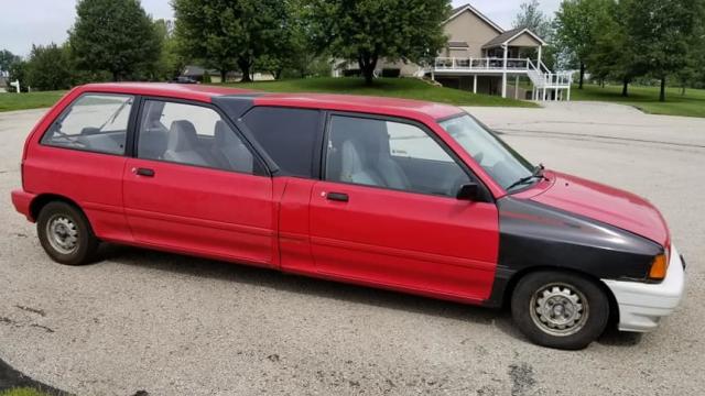 Someone Built A Limo Out Of Two Tiny Ford Festivas And I’m Both Confused And Impressed