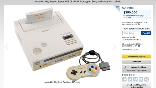 You’ll Never Guess Who Has One Of The Top Bids On That Rare Nintendo Playstation