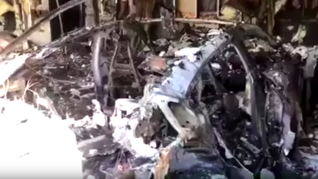 An Electric Porsche Taycan Caught Fire In A Florida Garage And The Aftermath Looks Brutal