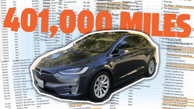 This Tesla Model X Has Driven Over 640,000 Kilometres, Here Are All The Parts That Had To Be Replaced