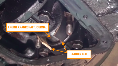Man Tests Old Myth That You Can Replace Engine Bearings With Pieces Of Leather Belt