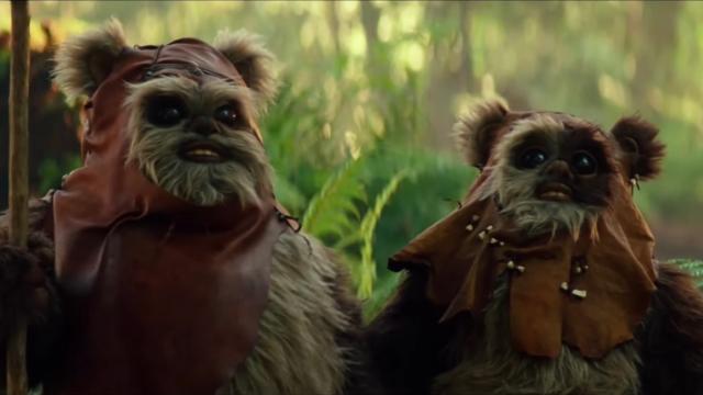 Watch Warwick Davis And His Son Play Wicket And His Son In Star Wars: The Rise Of Skywalker