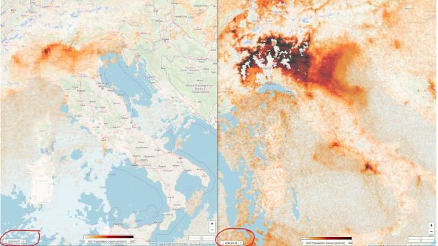 Satellites Show Italy’s Air Pollution Dissipating As Covid-19 Outbreak Worsens