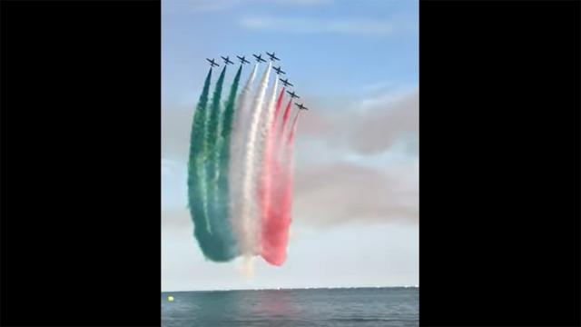 This Italian Airshow Manoeuvre Looks Like Italy Battling The Coronavirus