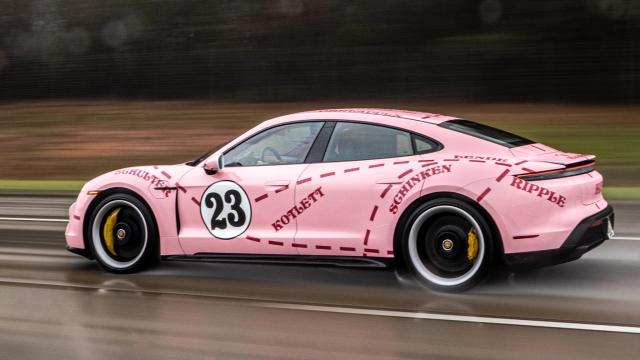 The Pink Pig Livery Confirms The Taycan Is A Great Design