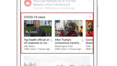YouTube Launches Verified Coronavirus Coverage Hub On Homepage