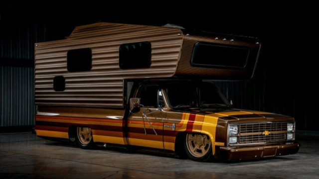 This Custom Retro Chevy Camper Is The Most Brown