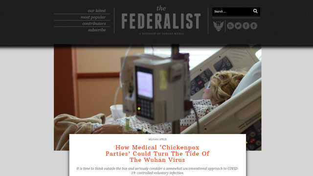 Twitter Deletes Post By The Federalist Calling For Coronavirus Infection Program