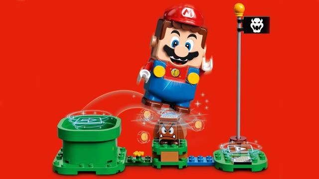 Our First Proper Look At Lego Super Mario Shows Off A Level Made With Physical Bricks