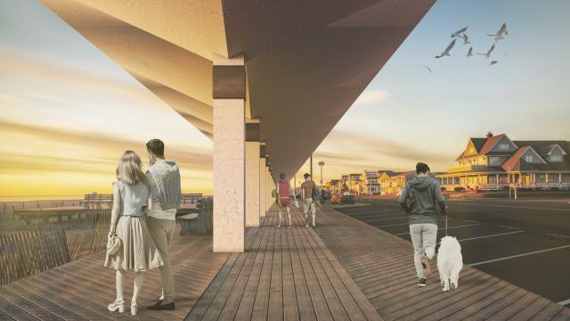 Giant Concrete Umbrellas Could Protect The Lucky Ones From Storm Surge