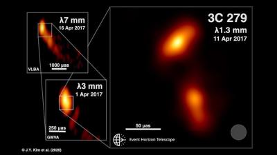 Earth-Spanning Telescope Takes Unprecedented Image Of Black Hole Spewing Radiation