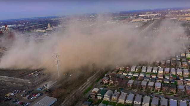 ‘Reckless’ Coal Plant Demolition In Chicago Releases Massive Dust Cloud