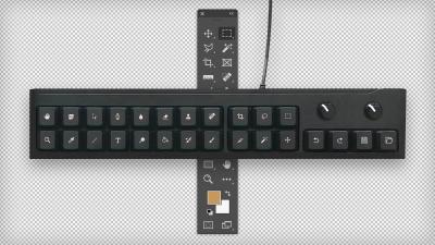 Tiny Keyboard Clones Photoshop’s Toolbar For Your Desk