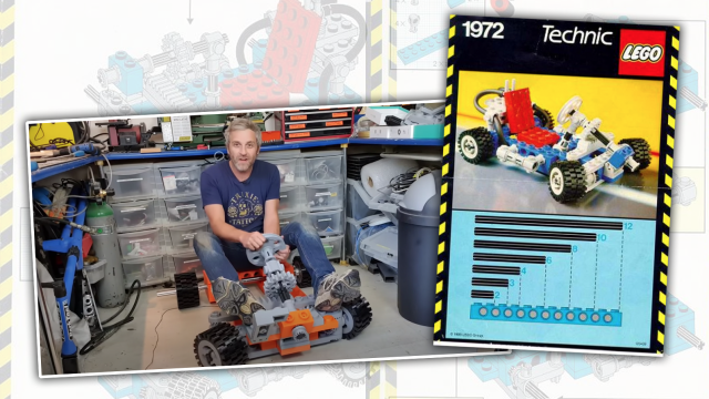 Guy Builds Human-Scale Lego Go-Kart And Oh Boy It’s Good