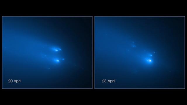 Hubble Captures Incredible Images Of Highly Anticipated Comet Breaking Up