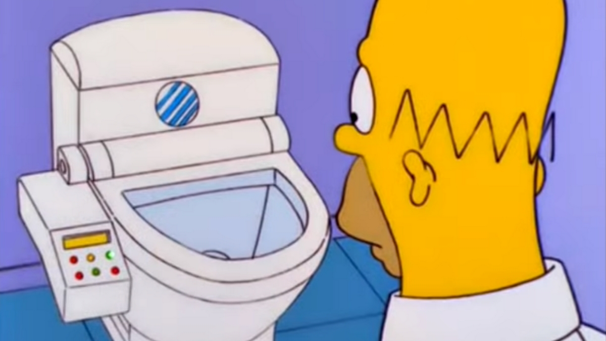 toilet bidet the simpsons