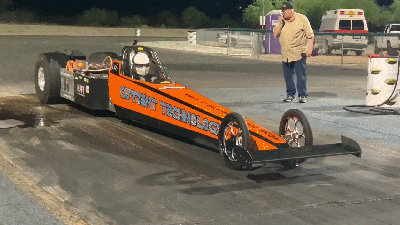 Watch This Electric Drag Racing Record Nearly Silently Fall