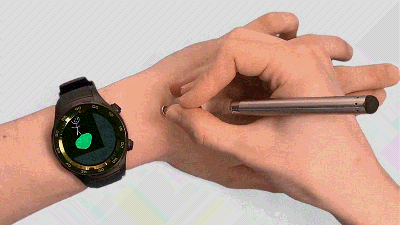 Smartwatch Hack Turns The Back Of Your Hand Into A Canvas For Making Tiny Paintings
