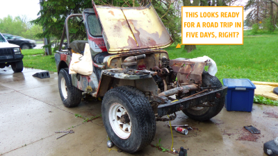 A Buyer Is Coming To Road-Trip My 1948 Jeep But The Engine Is In 1,000 Pieces
