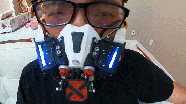 Designer Turns Into Bane With A Robotic Face Mask That Auto-Closes When It Senses People