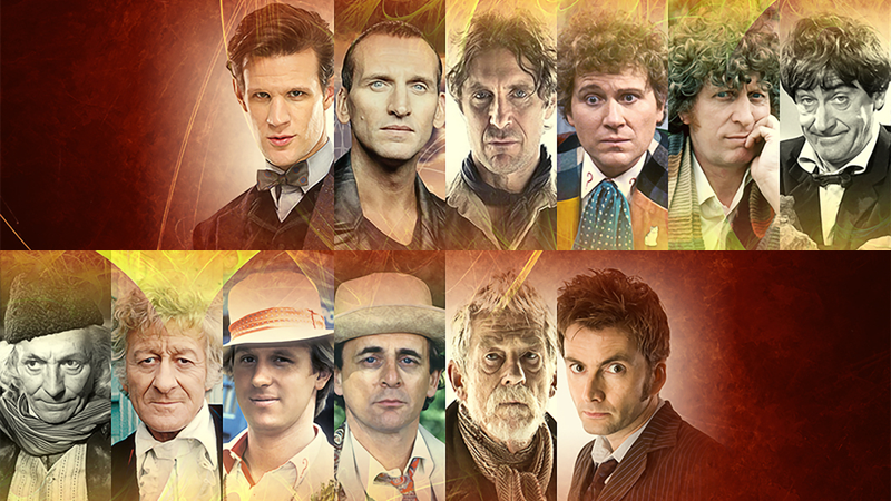 The Twelve Doctors who will form the basis of Big Finish’s relaunch. (Image: Big Finish, BBC)
