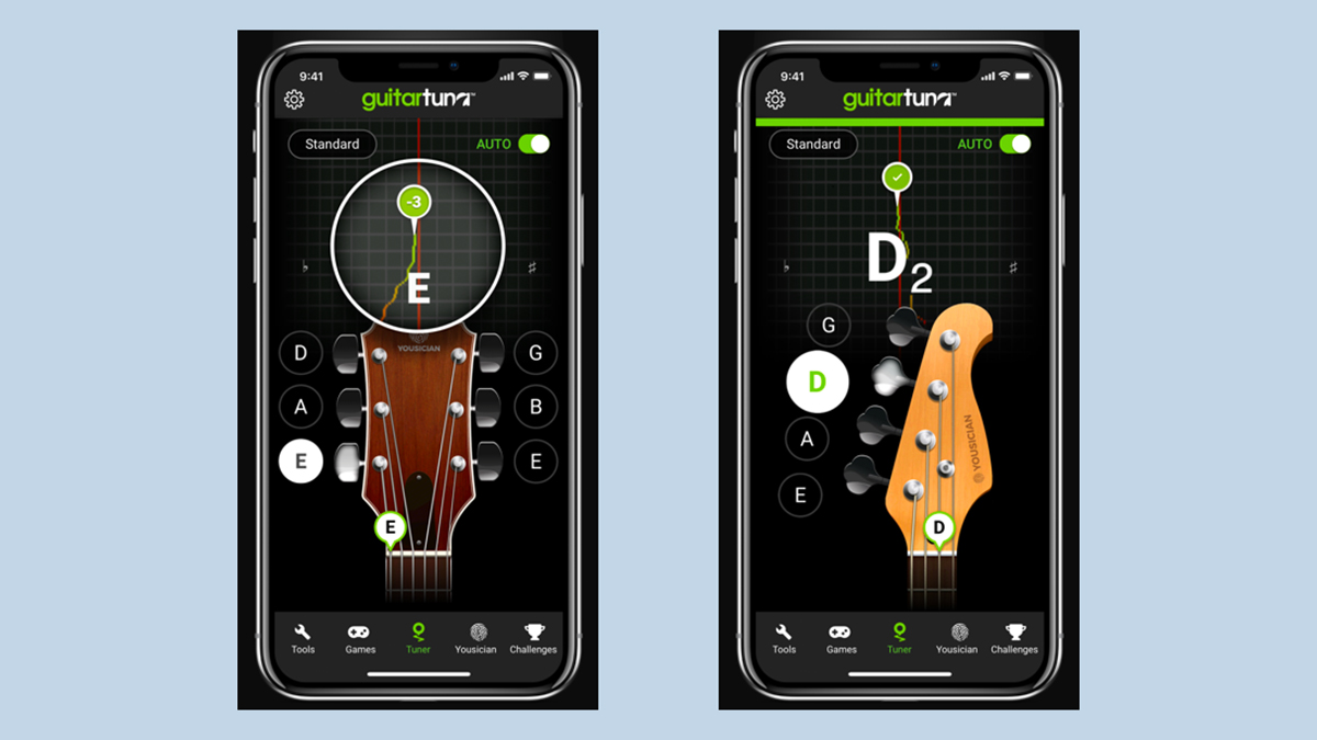 Screenshot: GuitarTuna