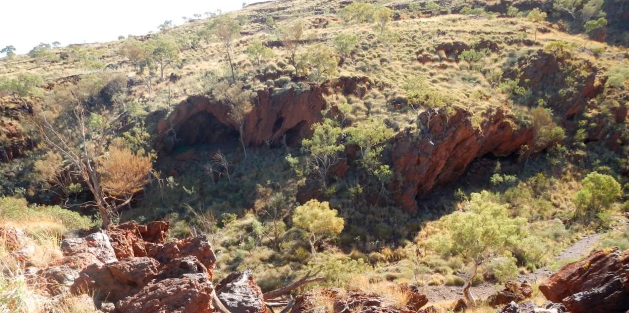 The rock shelters as they appeared in 2013. (Image: PKKP)