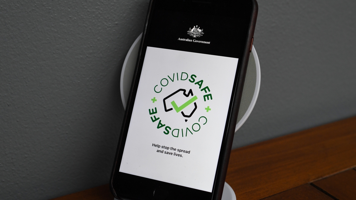 SYDNEY, AUSTRALIA - APRIL 26: In this photo illustration, the new COVIDSafe app as seen on an Iphone on the day the Australian Government released it to the public as a way of speeding up contacting people exposed to coronavirus (COVID-19) on April 26, 2020 in Sydney, Australia. Tough restrictions on movement and gatherings implemented to reduce the spread of COVID-19 remain in place despite a steady decline in the number of confirmed coronavirus cases in Australia. All non-essential businesses remain closed or are restricted in operation, while public gatherings are limited to two people and social distancing measures require people to keep a safe 1.5m distance from one another. New South Wales and Victoria have enacted additional lockdown measures to allow police the power to fine people who breach the two-person outdoor gathering limit or leave their homes without a reasonable excuse. Queensland, Western Australia, South Australia, Tasmania and the Northern Territory have all closed their borders to non-essential travellers and international arrivals into Australia are being sent to mandatory quarantine in hotels for 14 days. (Photo by James D. Morgan/Getty Images)