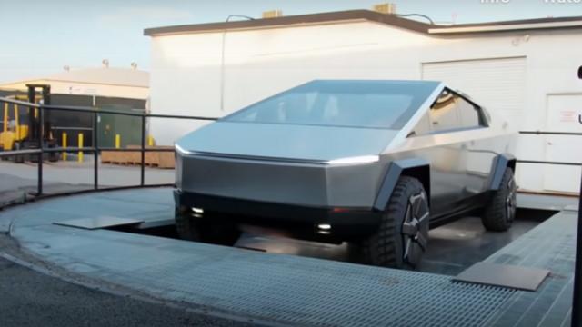 Please Enjoy Jay Leno Taking A Tesla Cybertruck Test Drive Down A Boring Company Tunnel
