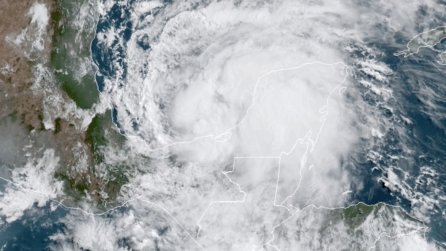 Tropical Storm Cristobal is the latest early season Atlantic hurricane season storm to spin up. (Gif: Colorado State University)