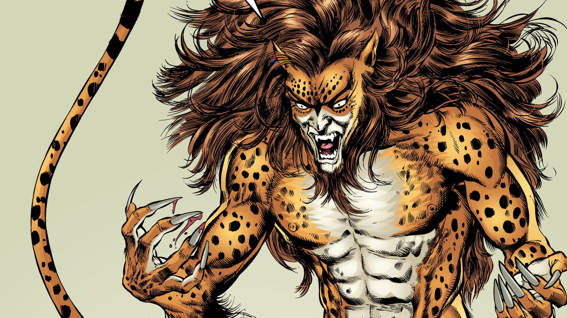 So yeah, this is what Sebastian looks like as Cheetah. (Image: DC Comics)