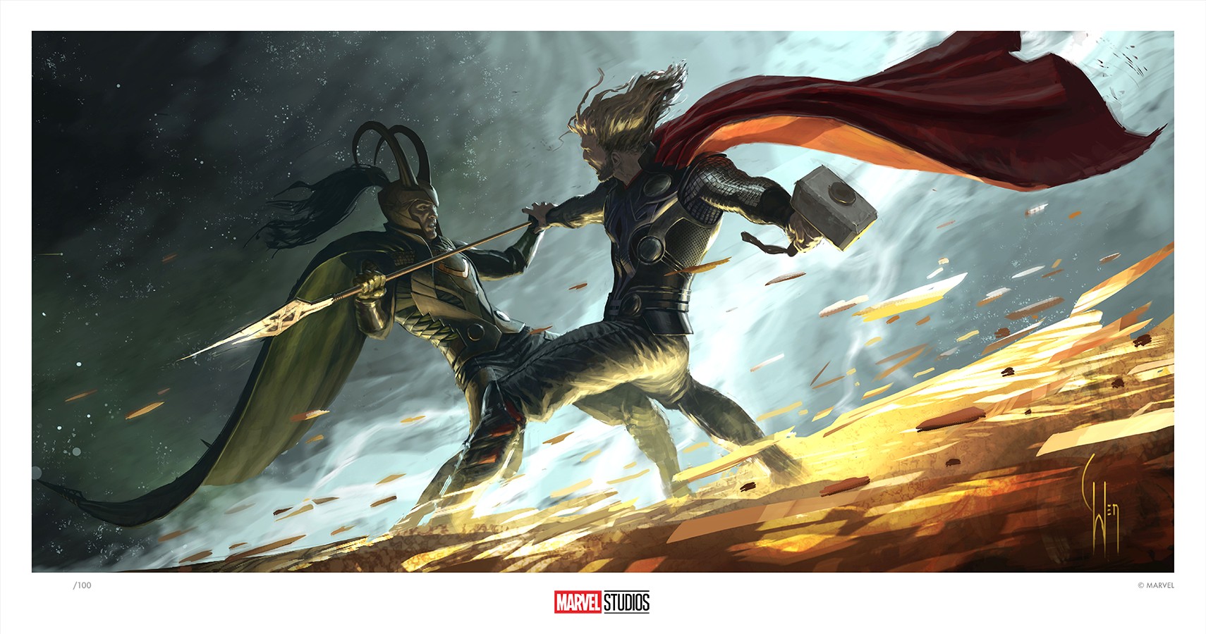Thor concept art by Charlie Wen