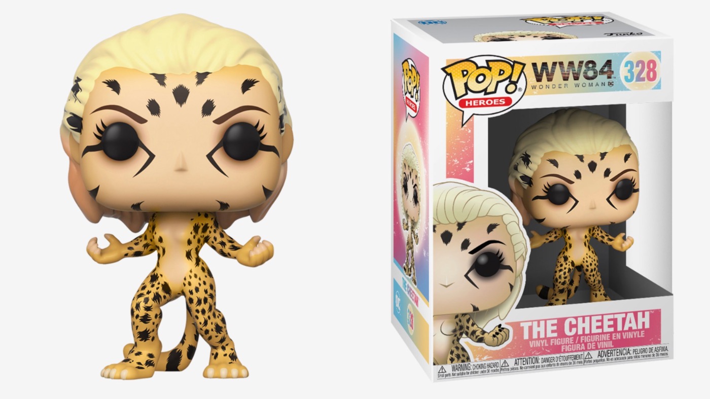 A look at the Funko Pop! Cheetah figure. (Image: Funko, Hot Topic)