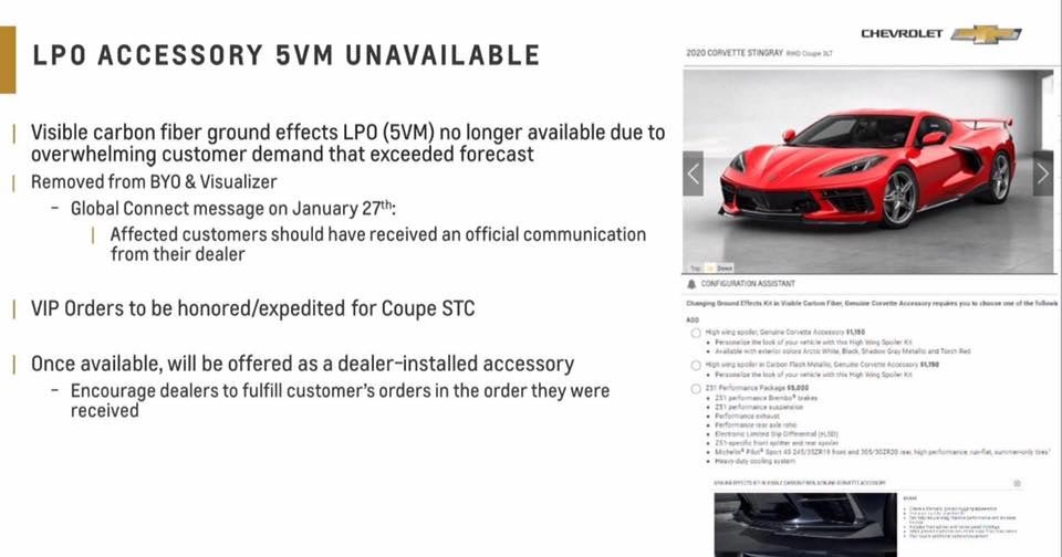 Chevy Removes Two Of The Most Popular Corvette Options After Virus Impacts Suppliers