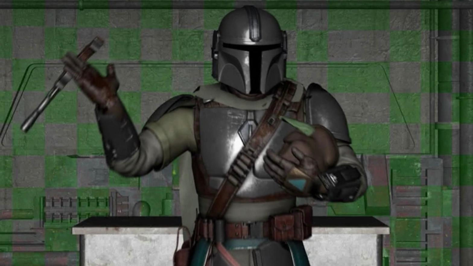 Before production, the entire season of The Mandalorian was completed like this. (Image: Disney+)
