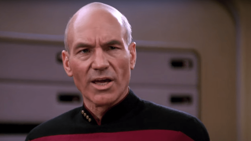 We'd be this confused looking saying the same thing over and over again, too, Jean-Luc. (Image: CBS)