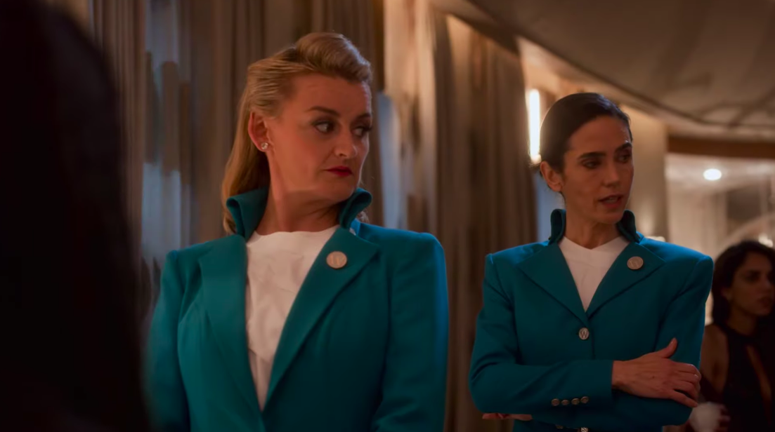 Alison Wright and Jennifer Connelly as Ruth Wardell and Melanie Cavill. (Image: TNT)