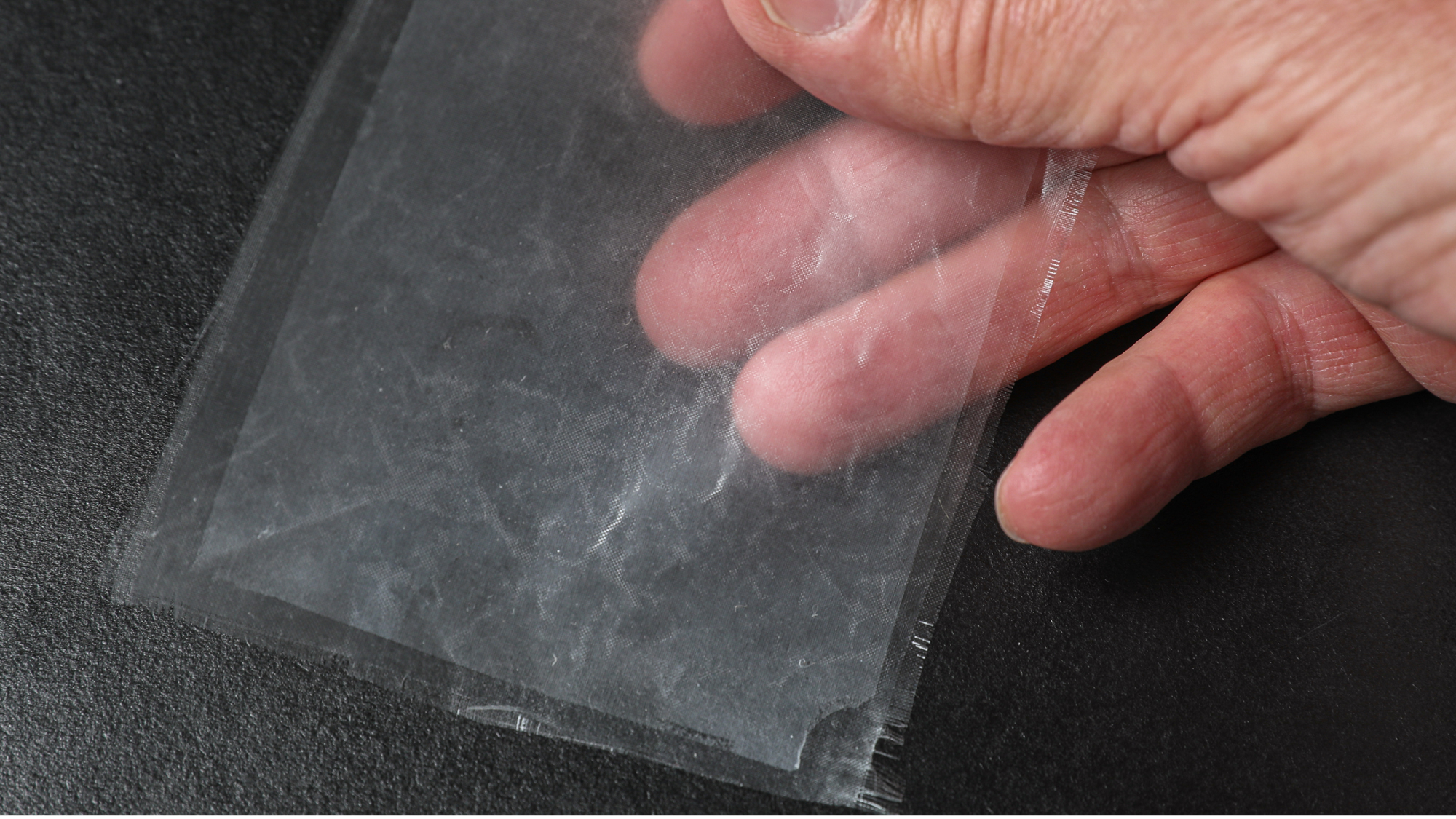 Made from an organic biomass-based material, the transparent masks will be eco-friendly and biodegradable. (Photo: EPFL)